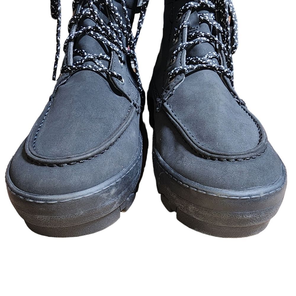 Sperry Top Sider NWOT Juneau Black Faux Suede Lace Up Hiking Boots‎ Size 8 - Picture 3 of 11